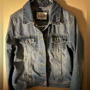 ashley vintage charm denim button up jacket